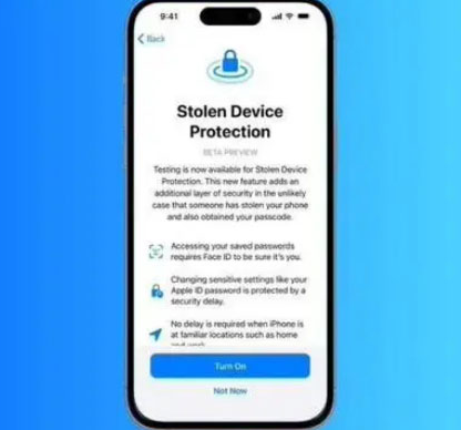 井陉矿苹果授权维修店分享被盗设备保护功能开启方法